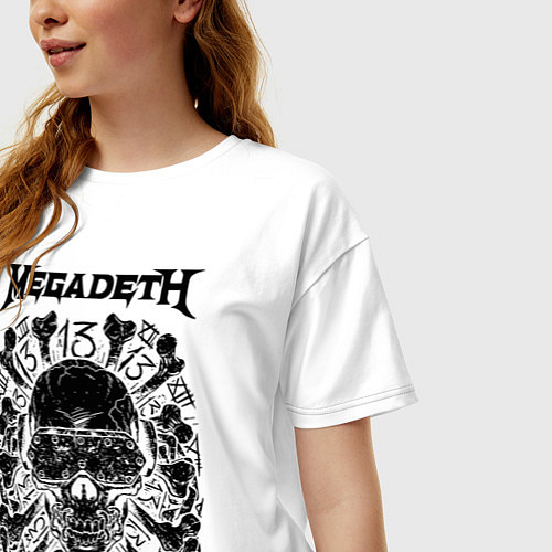 Женские футболки оверсайз Megadeth