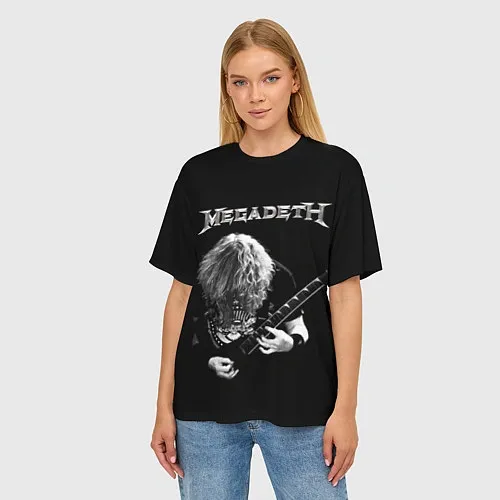 Женские футболки оверсайз Megadeth