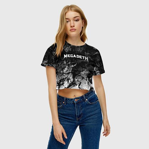 Женские укороченные футболки Megadeth
