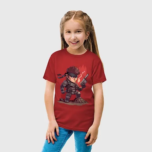 Детские хлопковые футболки Metal Gear