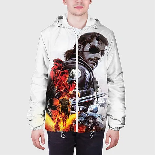 Мужские куртки с капюшоном Metal Gear