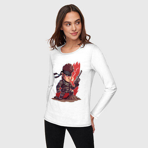 Женские футболки с рукавом Metal Gear