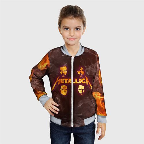 Метал детские куртки-бомберы