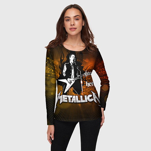 Женские футболки с рукавом Metallica