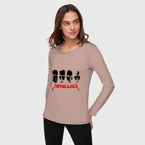 Женские футболки с рукавом Metallica