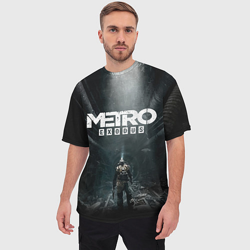 Мужские футболки оверсайз Metro 2033
