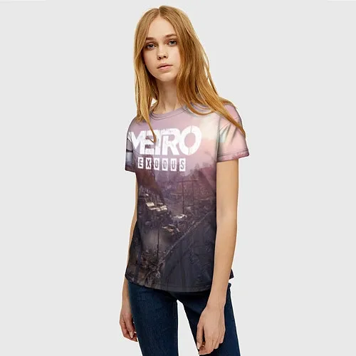Женские 3D-футболки Metro 2033