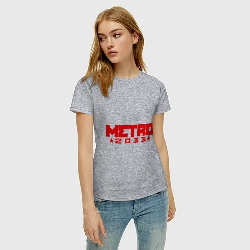 Женские хлопковые футболки Metro 2033