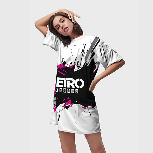 Женские длинные футболки Metro 2033
