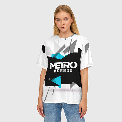 Женские футболки оверсайз Metro 2033