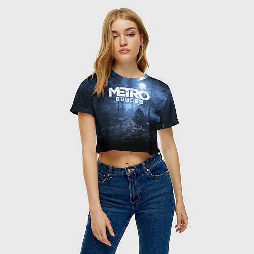 Женские укороченные футболки Metro 2033