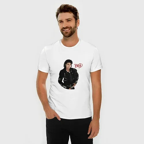 Мужские приталенные футболки Michael Jackson