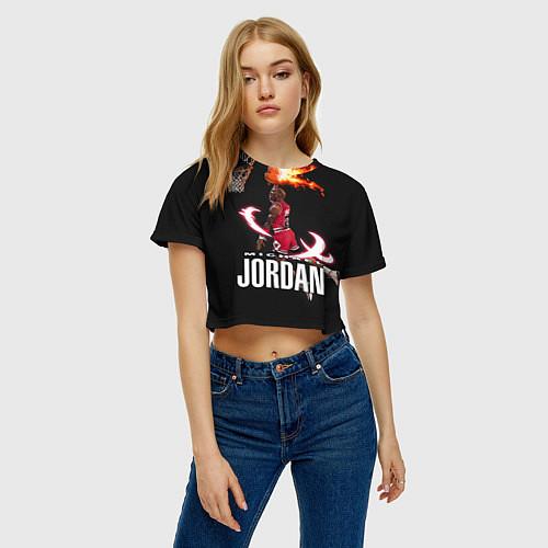 Женские укороченные футболки Майкл Джордан