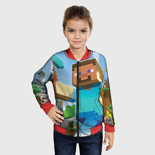 Детские куртки-бомберы Minecraft