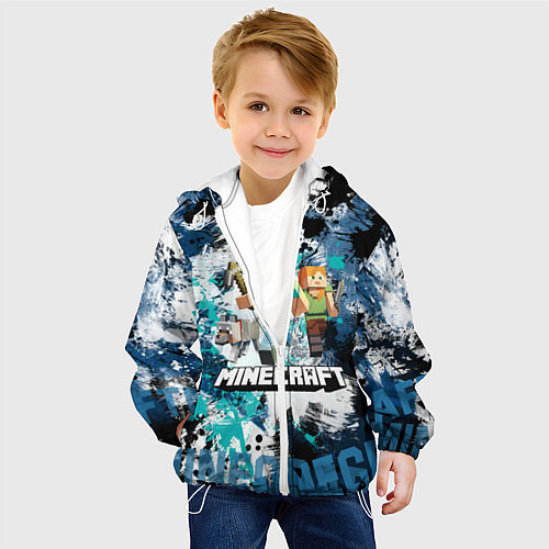 Детские куртки с капюшоном Minecraft