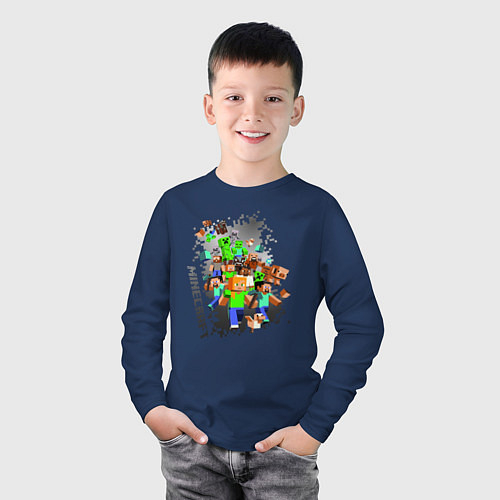 Детские футболки с рукавом Minecraft