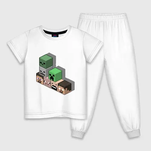 Детские пижамы Minecraft