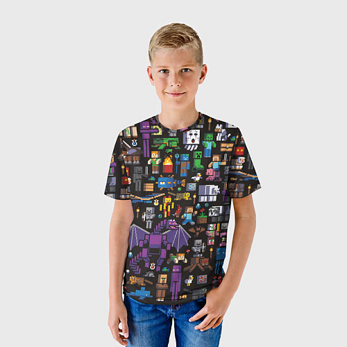 Детские 3D-футболки Minecraft