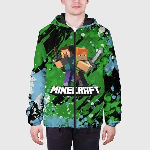Мужские куртки с капюшоном Minecraft