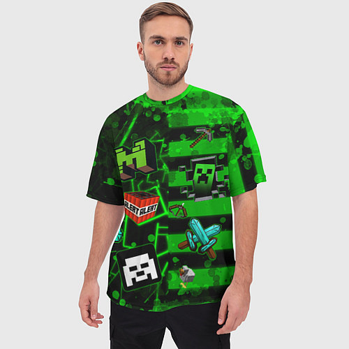 Мужские 3D-футболки Minecraft