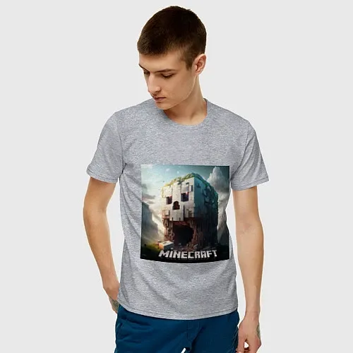 Мужские хлопковые футболки Minecraft