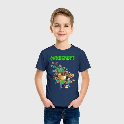 Хлопковые футболки Minecraft