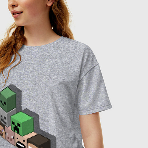 Женские хлопковые футболки Minecraft