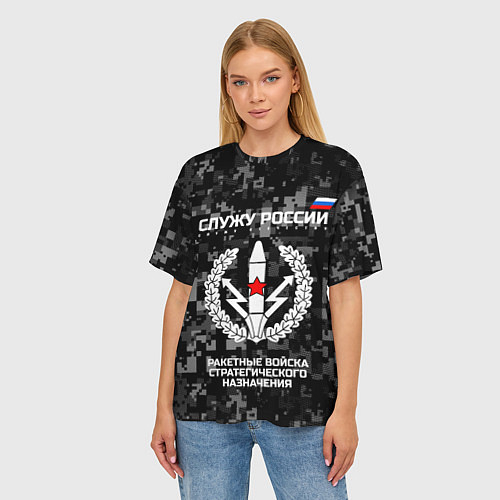 Женские 3D-футболки ракетных войск