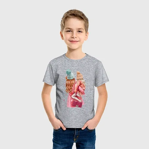 Детские хлопковые футболки маме