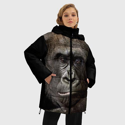 Женские куртки с капюшоном с обезьянами