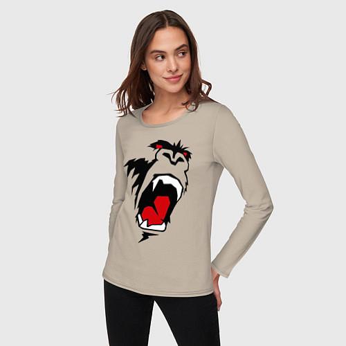 Женские футболки с рукавом с обезьянами