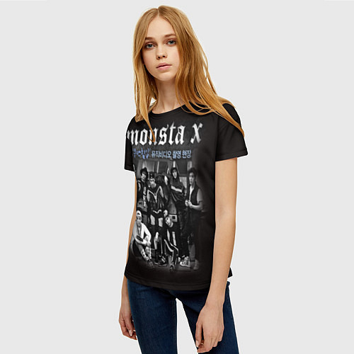 Женские 3D-футболки Monsta X