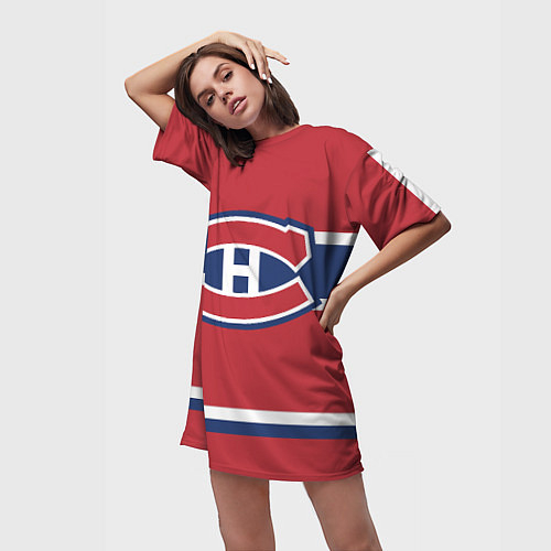 Женские длинные футболки Монреаль Канадиенс
