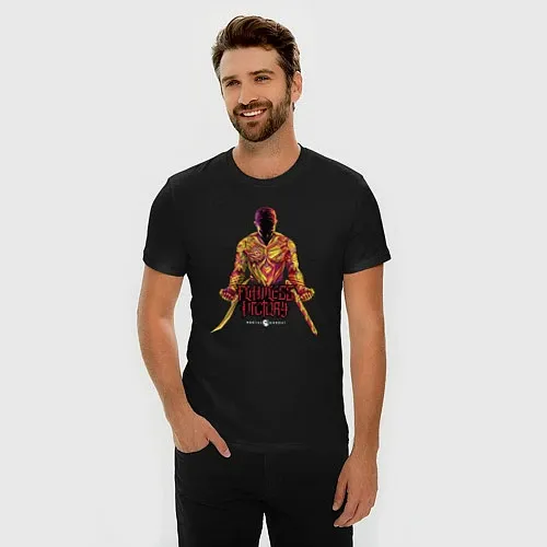 Мужские приталенные футболки Mortal Kombat
