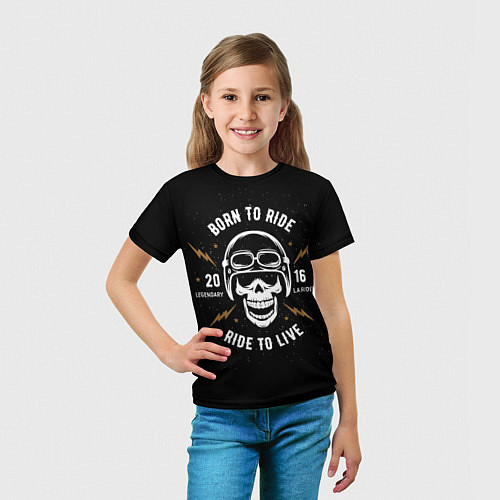 Детские байкерские 3d-футболки