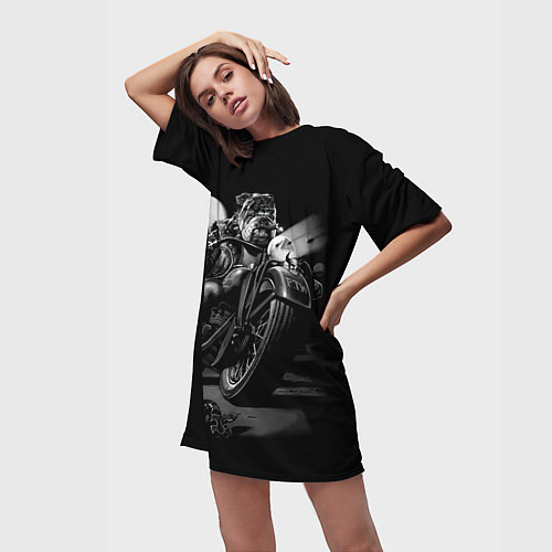 Женские байкерские 3d-футболки
