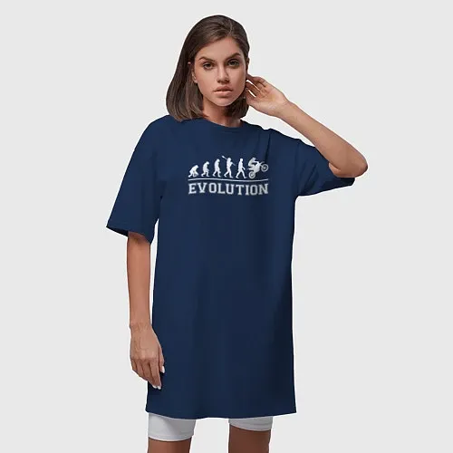 Байкерские женские длинные футболки