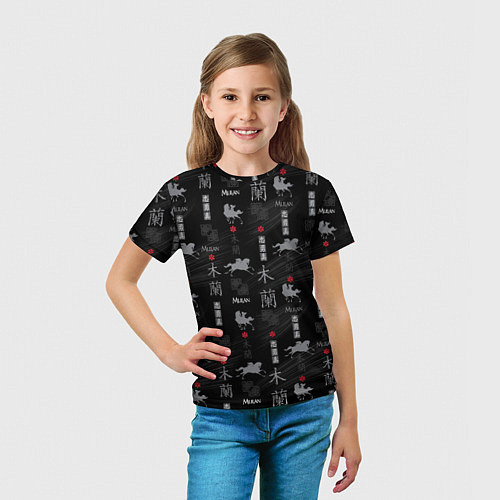 Детские 3D-футболки Мулан