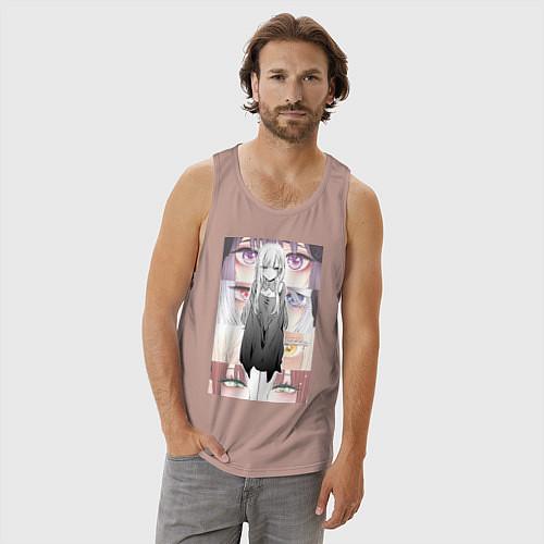 Мужские майки-безрукавки Эта фарфоровая кукла влюб