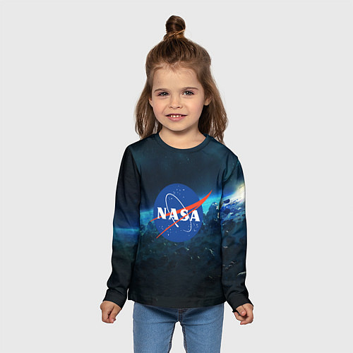 Детские футболки с рукавом NASA