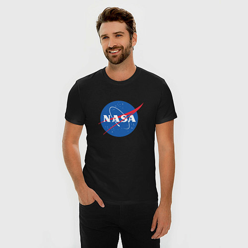 Мужские приталенные футболки NASA