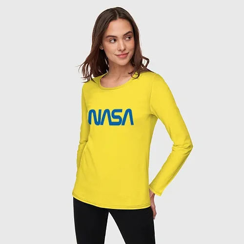 Женские хлопковые лонгсливы NASA