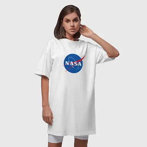 Женские длинные футболки NASA