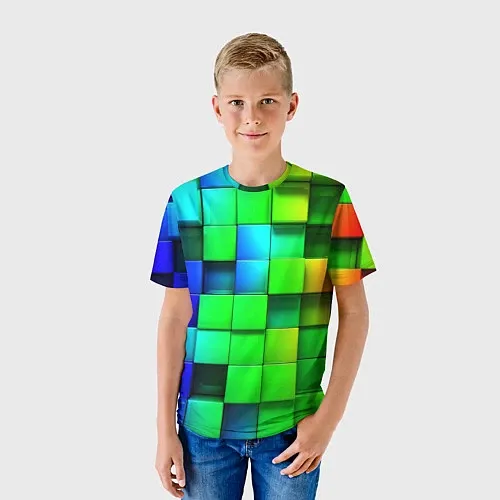 Неоновые детские 3d-футболки