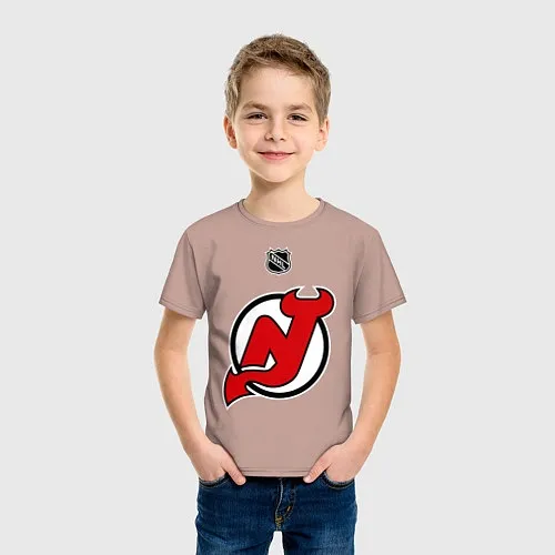 Детские хлопковые футболки Нью-Джерси Дэвилз