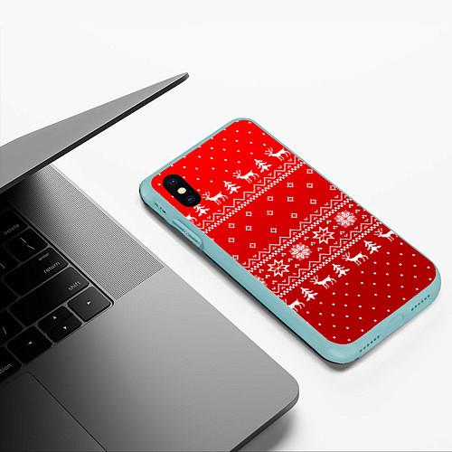Чехлы для iPhone XS Max c новогодними узорами