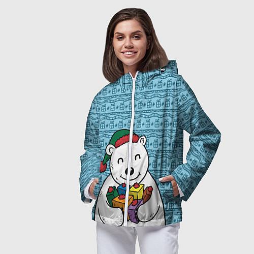 Женские ветровки c новогодними узорами