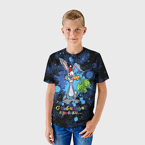 Детские новогодние 3d-футболки