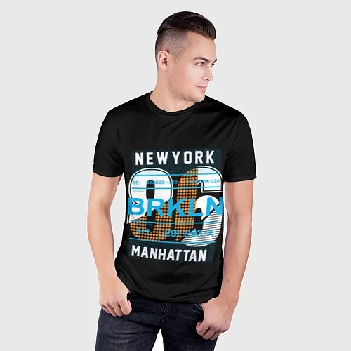 Мужские 3D-футболки Нью-Йорка