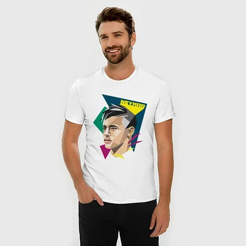 Мужские приталенные футболки Неймар да Силва